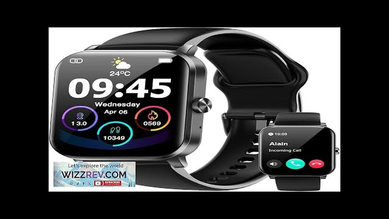 Smart Watch 1.85"HD Smartwatches for Men Women (Answer/Make Calls) Fitness Tracker Review