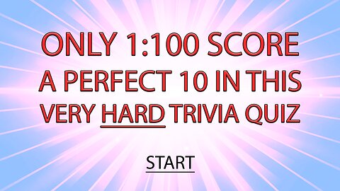 HARD Mixed Trivia Quiz