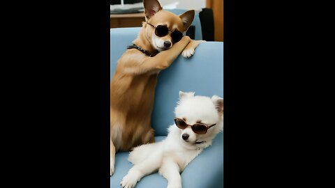 🕶️ Stylish Dogs Snoozing in Style 🐕