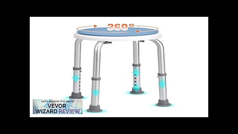 VEVOR Shower Chair for Inside Shower 360 Degree Swivel Shower Seat Adjustable Review