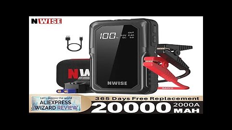 NWISE 2000A Car Power Bank Jump Starter Portable Emergency Starter Auto Car Review