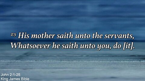 Sunday Morning, February 2nd - Whatsoever He Saith Unto You, Do It.