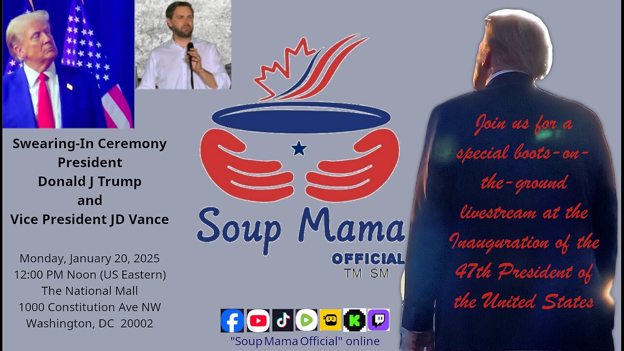 SDLD - Soup Mama Official - Boots on the Ground Inauguration Day - Live Stream
