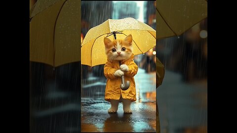 😿🌧️ Meow Meow Sad Song – Cat in the Rain 🌧️🐱