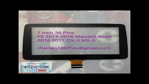 New 7 Inch 36 Pins Touch Screen Fit 2014-2016 Mazda3 Axela 2016-2017 Review