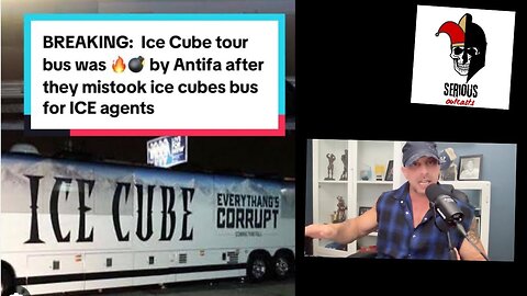 ICE CUBE Tour Bus Destroyed by ANTIFA