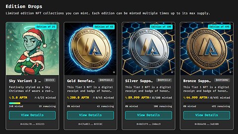 SKY Open Plaza Opens "Editions" - Minting NFT Series