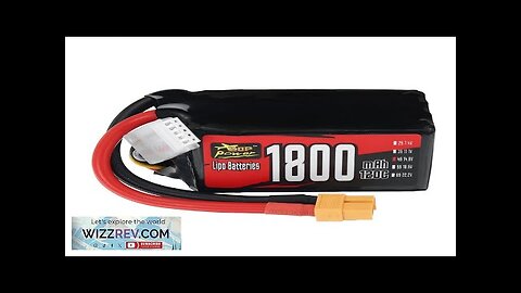 ZOP Power 4S 14.8V 1800mAh 120C 26.64Wh LiPo Battery XT60 Plug Review