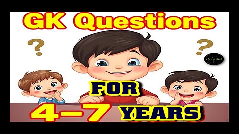 GK Question | KIDS | 4-7 years | GK In Hindi | GK Question and Answer | GK Quiz | #education