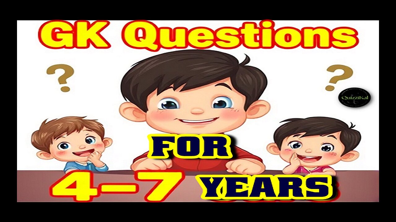 GK Question | KIDS | 4-7 years | GK In Hindi | GK Question and Answer | GK Quiz | #education