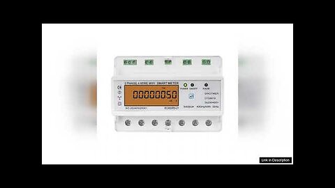 WIFI Remote Control Single Phase AC 220V 100A Energy Meter kWh Manual Review