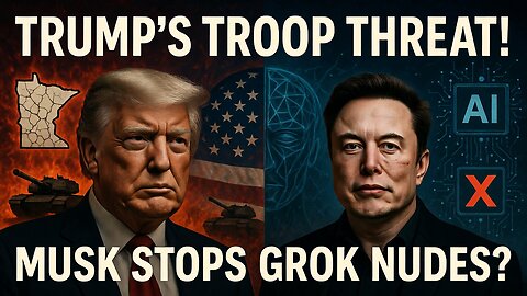 Trump Threatens Troops in MN, Musk Halts Grok Nudes! | January 15, 2026 | Day 360 of 1260