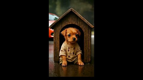 The awkward moment that cute puppy will
