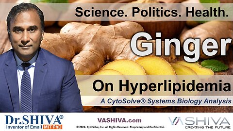Dr.SHIVA® LIVE: Ginger on Hyperlipidemia @CytoSolve® Systems Analysis