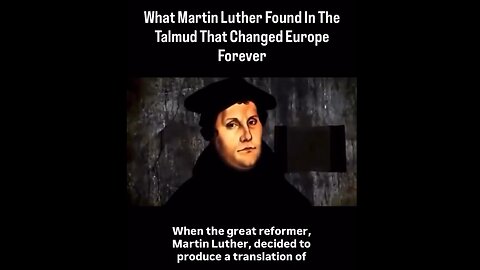 That time 500 years ago when Martin Luther decided to read the Talmud…💀