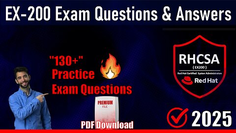 📋Mastering The RHCSA EX-200 Exam🔥 | Questions & Answers | 2025