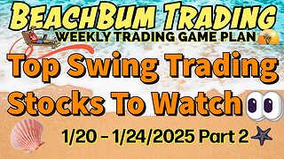 Top Swing Trading Stocks to Watch 👀 | 1/20 – 1/24/25 | BDRY LODE SIRI APLY MED METC PZZA TMF & More