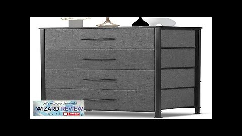 DUMOS Dresser for Bedroom 4 Storage Tall Fabric Closet Chests Organizer Tower Review