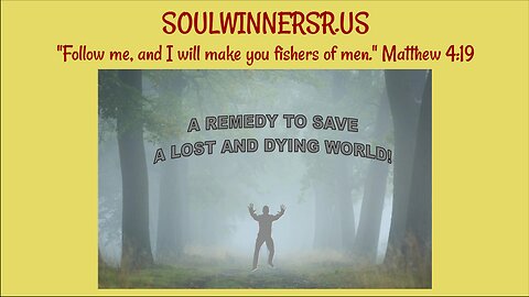 A REMEDY TO SAVE A LOST AND DYING WORLD!