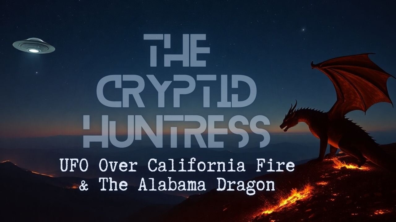 THE ALABAMA DRAGON & UFO OVER CALIFORNIA FIRES - REMOTE VIEWING INVESTIGATION