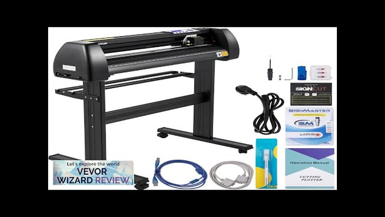 VEVOR Vinyl Cutter Machine 28in / 720mm LED Plotter Printer Precise Manual Review