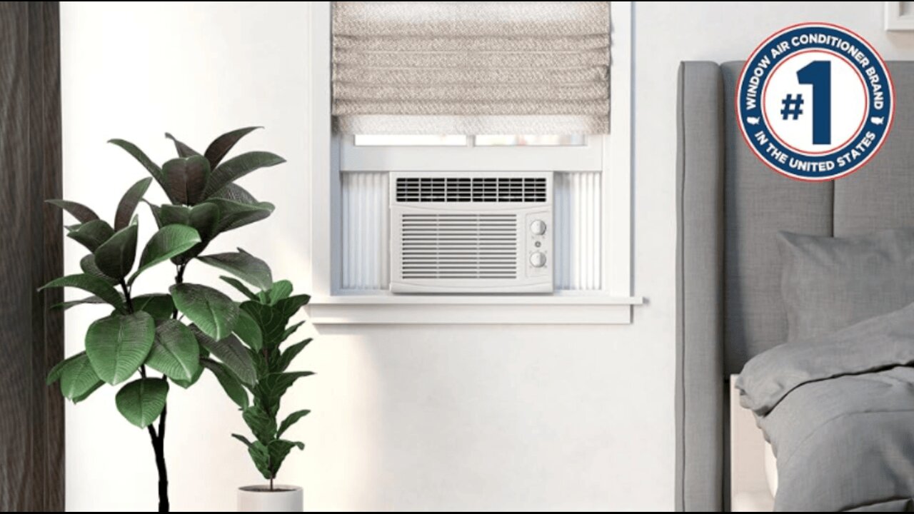 GE Window Air Conditioner Unit, 5,000 BTU for Small Rooms