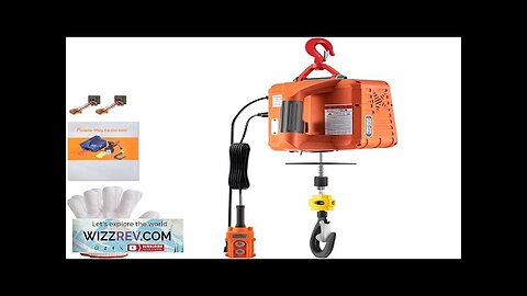 VEVOR Electric Hoist Winch 1500W 110V Portable Winch Crane with 1100lbs Lift Review