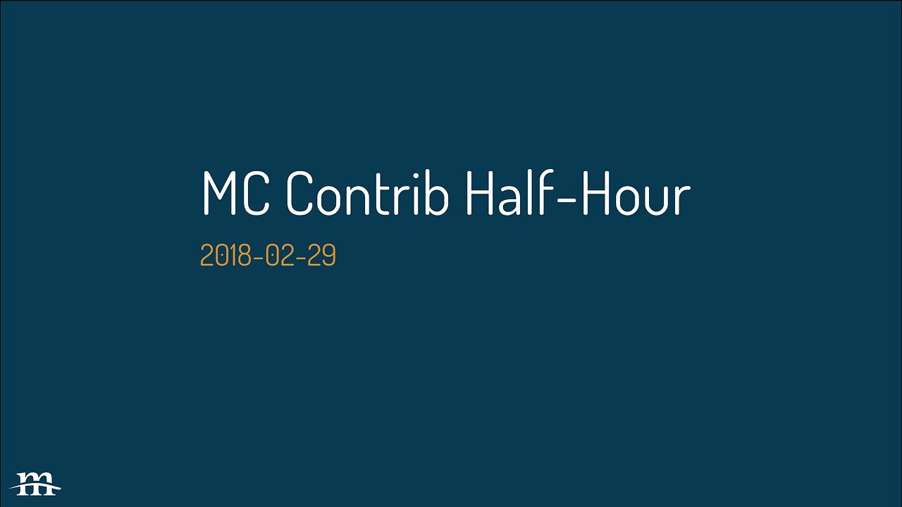 Drupal Contrib Half Hour, 2018-03-01