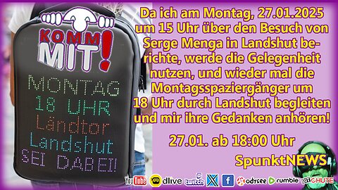 LIVE | #LA2701 | #Landshut #Montagsspaziergang
