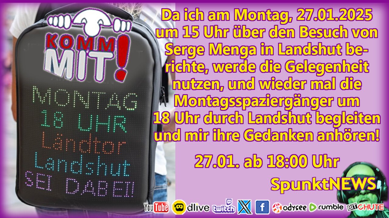 LIVE | #LA2701 | #Landshut #Montagsspaziergang