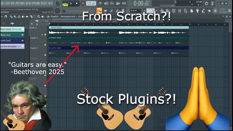 Guitar Melody Tutorial With STOCK PLUGINS-FL Studio-From scratch