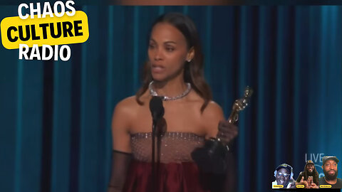 Zoe Saldana Wins Her First Oscar For Best Supporting Actress