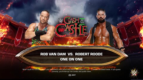 WWE 2k24 Rob Van Dam vs Robert Roode