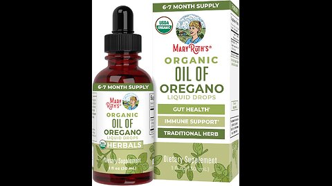MaryRuth Organics Oregano Oil Drops - 6 Month Supply