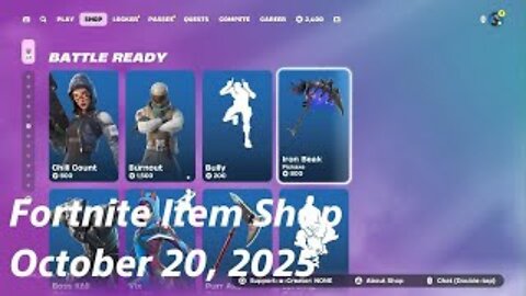 Fortnite Item Shop|October 20, 2025