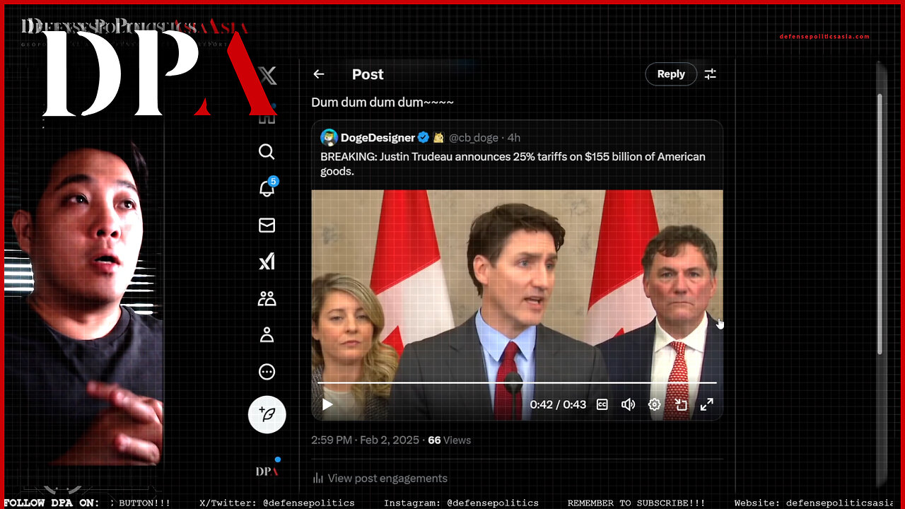 Canada retaliate USA with 25% tariff! This is probably Trump's "Putin order Ukraine invasion" moment