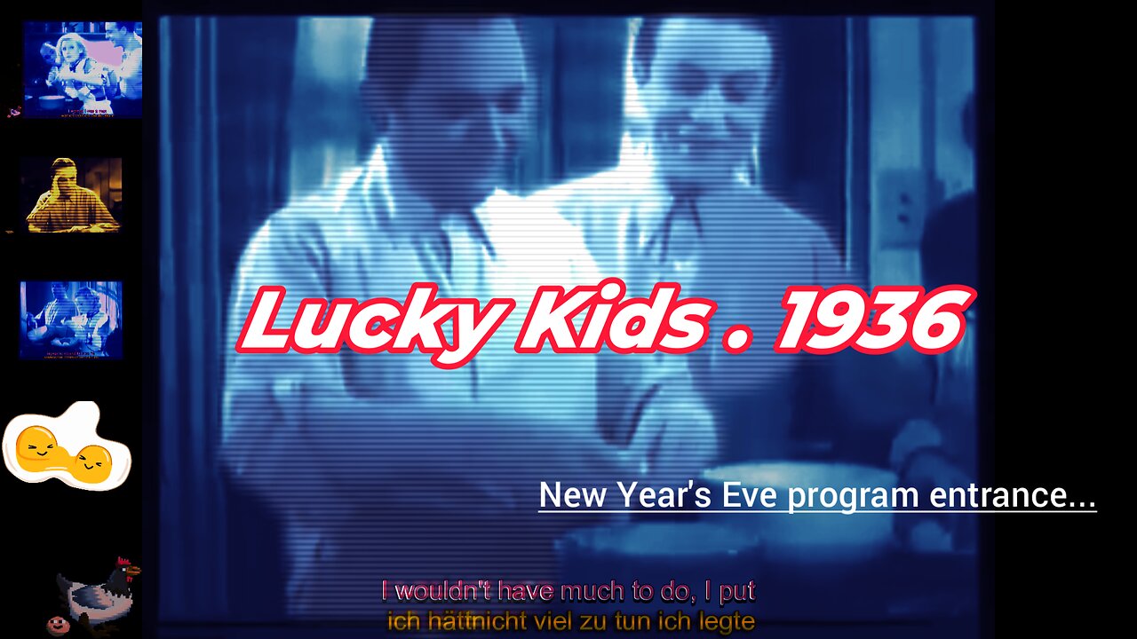 Lucky Kids . 1936 . Germany . Admission to the New Year's Eve program...