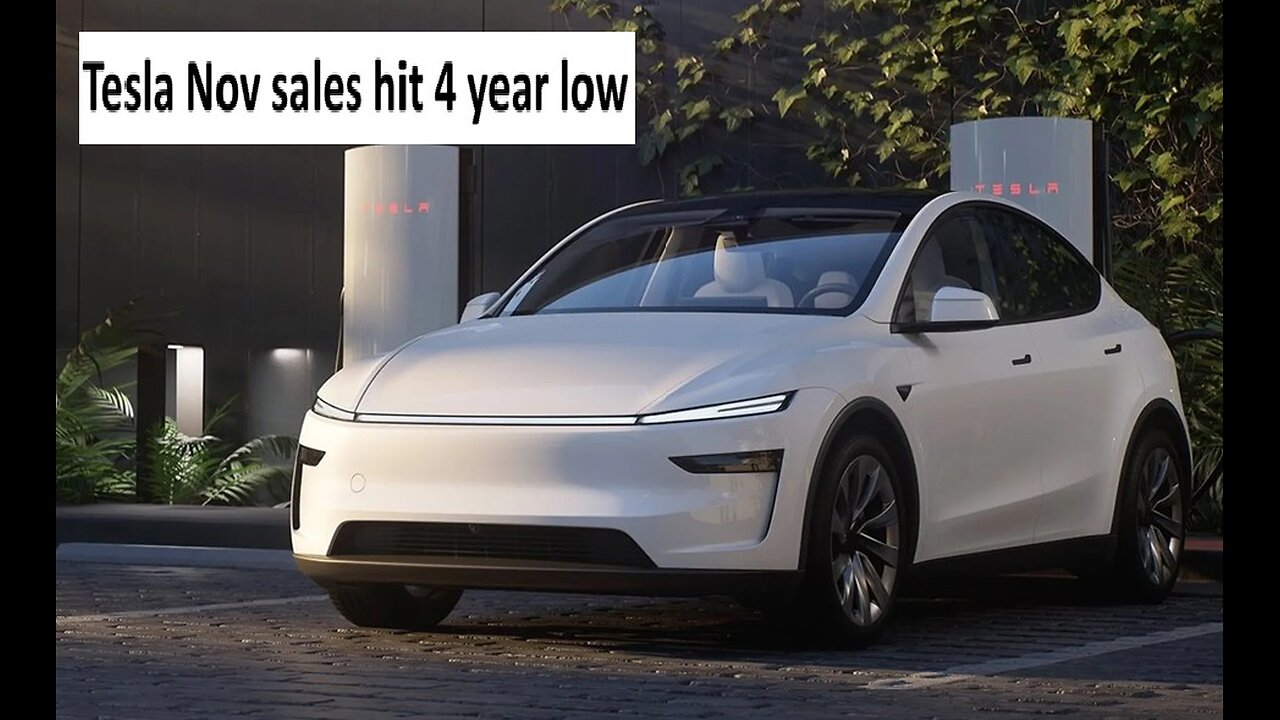 Tesla sales hit a 4 year low