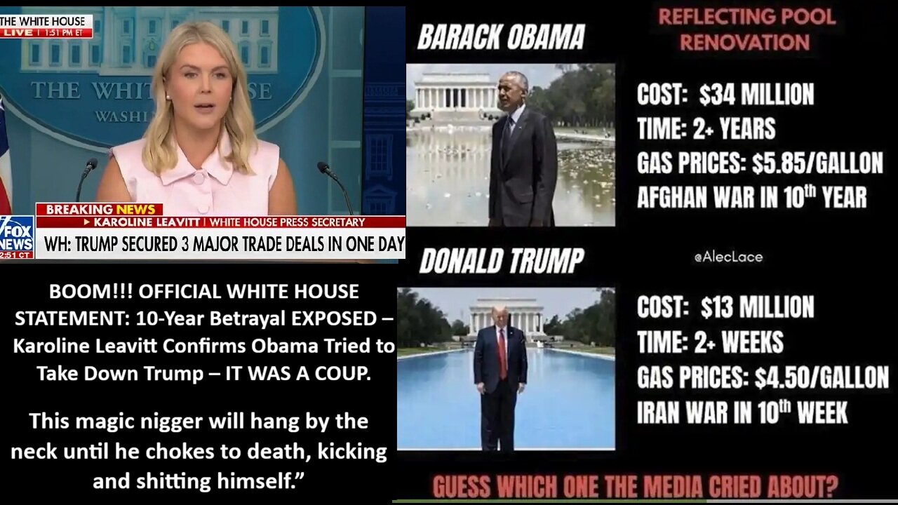BOOM!!! OFFICIAL WHITE HOUSE STATEMENT: 10-Year Betrayal EXPOSED – Karoline Leavitt Confirms Obama Tried to Take Down Trump – IT WAS A COUP!