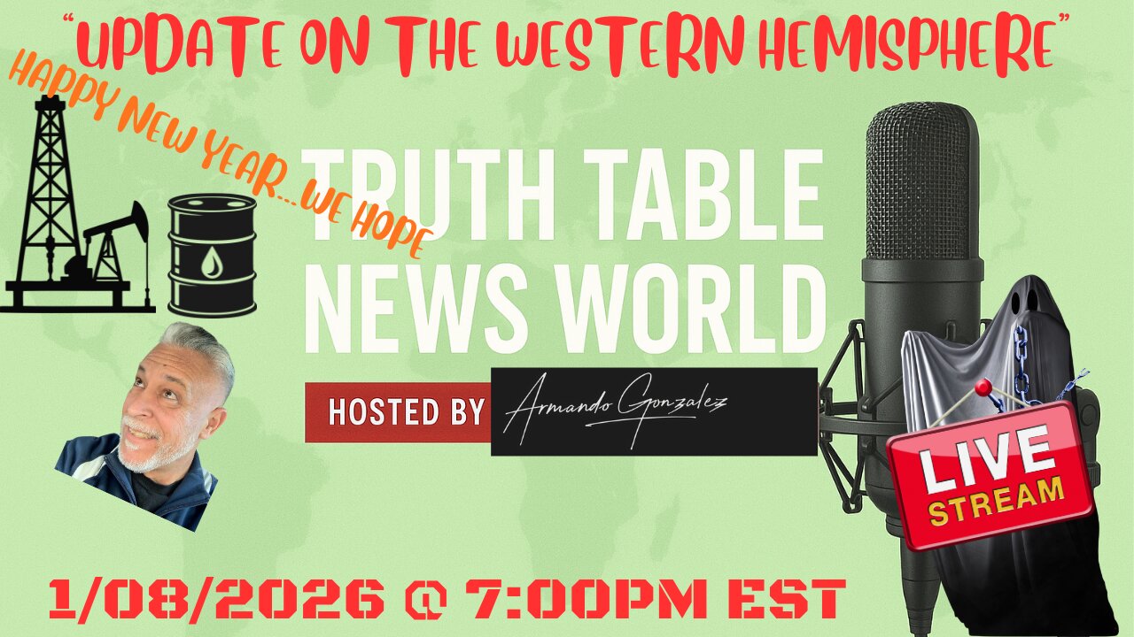 "UPDATE ON THE WESTERN HEMISPHERE" HAPPY NEW YEAR....WE HOPE.