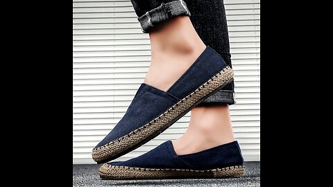 Handcraft Flat Canvas Hemp Espadrilles Loafers