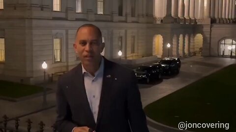 Hakeem Jeffries speaks out on Schumer Shutdown last night (ai parody)
