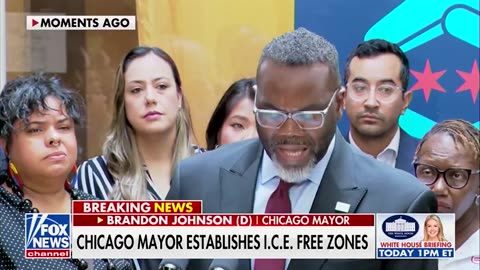 Chicago Mayor Brandon Johnson has signed an executive order designating "ICE Free Zones,"