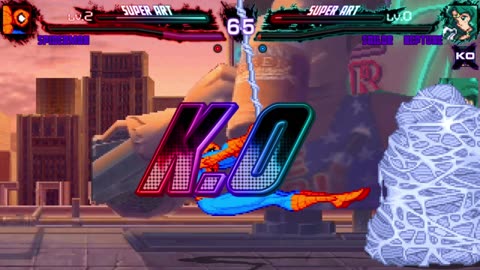 Spider-Man (KONG) VS Sailor Uranus & Sailor Neptune | MUGEN Request!