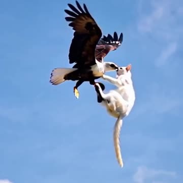 cat and eagle