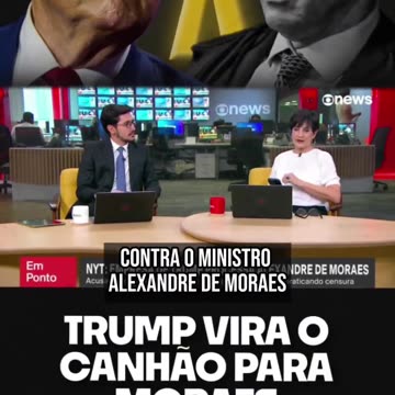 TRUMP VIRA CANHÃO PARA MORAES E CENSURA NO BRASIL