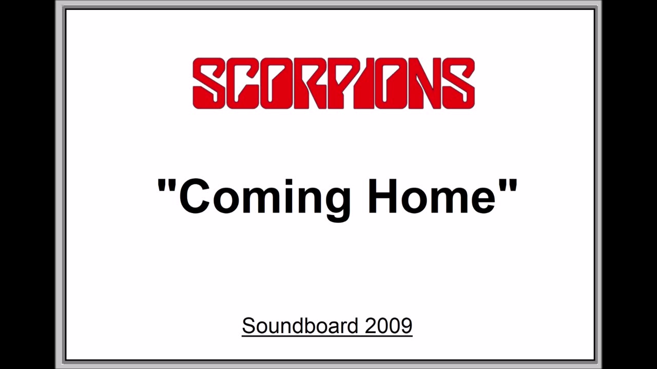 Scorpions - Coming Home (Live in Gdansk, Poland 2009) FM Broadcast