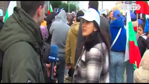 Симпатизант на Пеевски на протеста на 11.11.2024 за честността на Избори 2024