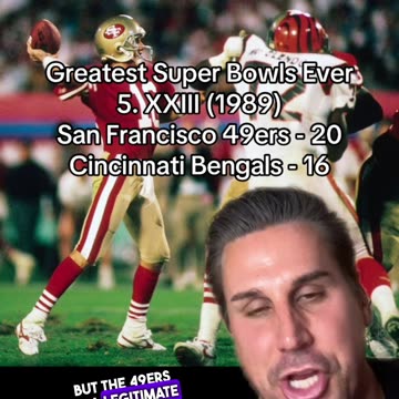 JOE MONTANA CEMENTS HIS LEGACY!!!