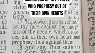 Livestream Preview Ezekiel #ch 13:17 KJV Prophesy Against Daughters of Israel #faith #live #pre #kj